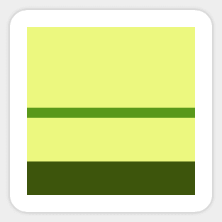 An unparagoned hybrid of Sap Green, Sunny, Icky Green and Army Green stripes. Sticker